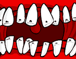 Gif animé bouche dents